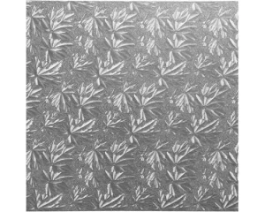 GoBake Square Silver Masonite Cake Board 30cm