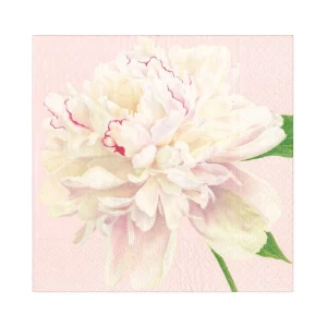 Caspari Duchess Peonies Blush Luncheon Napkins