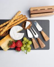 4552 – Euroline Slate Cheese Board 30x18cm with 3 Cheese Tools – LS2