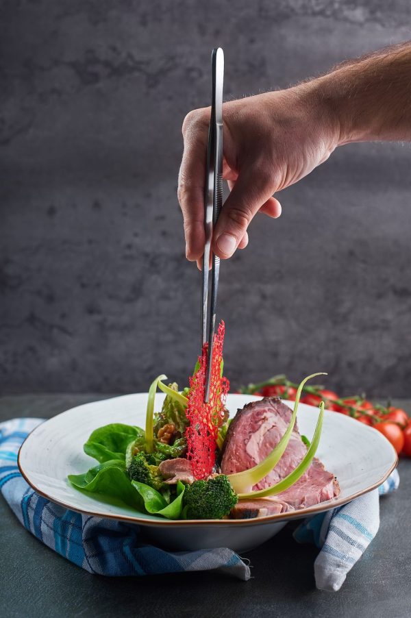 98645 – Plating Tongs SS 30cm – LS2