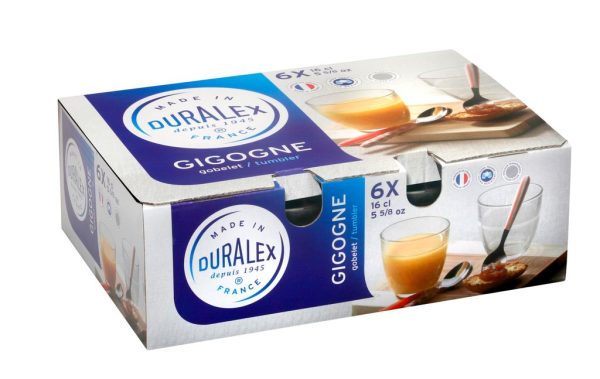 88011 – Duralex Gigogne Tumbler 160ml Set of 6 – LS