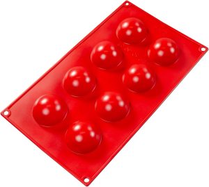 Fat Daddio's Silicone 8 Hemisphere Cake Mould