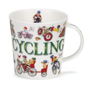 Dunoon Cairngorm 'Sporting Antics - Cycling' Mug