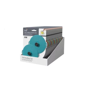 Zeal Self Sealing Drink Lids 10cm - Aqua