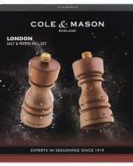 31570 – Cole & Mason – London Mills Natural Beech Gift Set 13cm – PK – 01