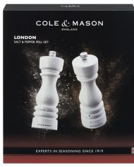 31580 – Cole & Mason – London Mills White Gloss Gift Set 18cm – PK – 01