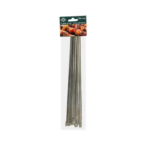Eppicotispai Stainless Steel Flat Skewers 25cm - Pack of 12