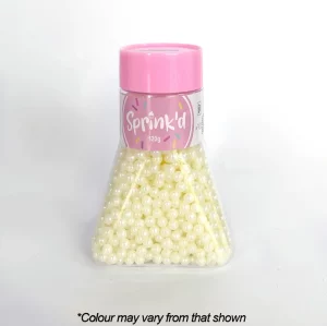 Sprink’d Sugar Balls – Ivory 4mm – 120g