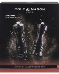 31581 – Cole & Mason – London Mills Black Gloss Gift Set 18cm – PK – 01