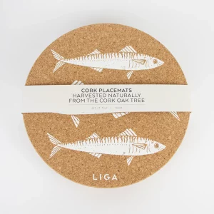 Liga Cork Placemats - Mackerel - Set of 4