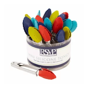 RSVP Mini Silicone Tongs