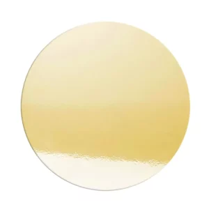 6mm MDF Round Cake Board - Mirror Gold - 30cm/12in