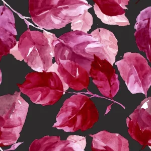 Paper + Design Maroon Leaves Luncheon Napkins