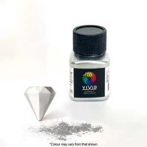 Vivid Silver Edible Metallic Dust 10g