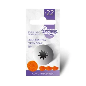 Arcoiris Open Star Tip #22