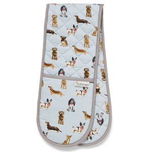 CookSmart Curious Dogs Double Oven Glove