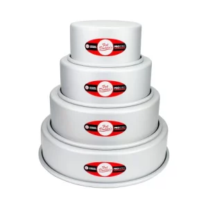 Fat Daddio's Anodised Aluminium Round Cake Pans - Set of 4