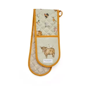 CookSmart Buttercup Farm Double Oven Glove