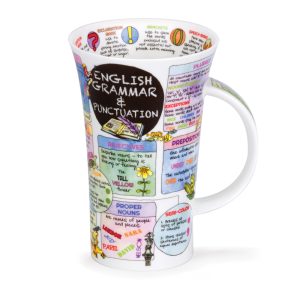 Dunoon Glencoe 'English Grammar' Mug