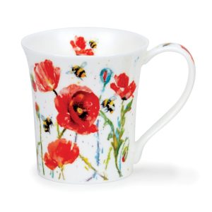 Dunoon Jura 'Busy Bees - Poppies' Mug