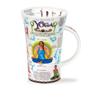 Dunoon Glencoe 'World of Yoga' Mug