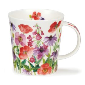 Dunoon Lomond 'Flower Garden - Red' Mug