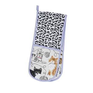 Ulster Weaver "Feline Friends" Double Oven Glove