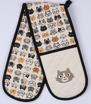 Hot House "Cat Look" Double Oven Glove