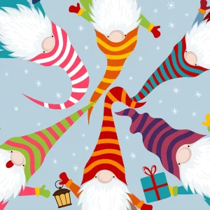 Paper + Design Nordic Santas Luncheon Napkins