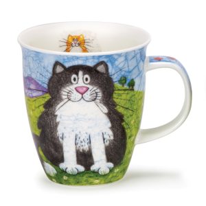 Dunoon Nevis Happy Cats Black Mug