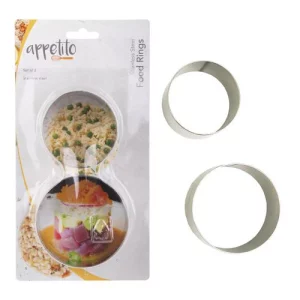 Appetito Stainless Steel Food Rings Set