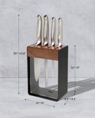 41357 pro black steel knife block 5pc annotated 06