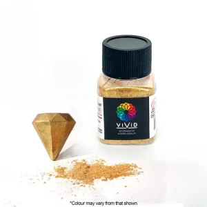 Vivid Warm Gold Shimmer Edible Metallic Dust 10g