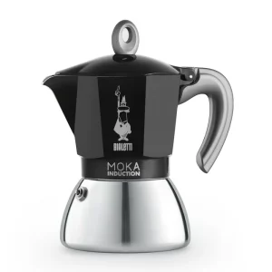 Bialetti Moka Induction Bi-Layer 6 Cup - Black