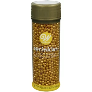 Wilton Sugar Pearls-Gold-4mm