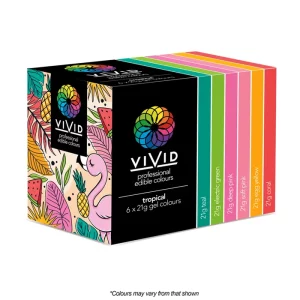 Vivid Tropical 6 Pack Gel Colors