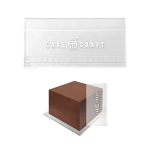 Cake Craft Acrylic Scraper With 7 Inch Ruler