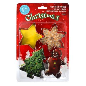 R&M Christmas Cookie Cutters - Set of 4