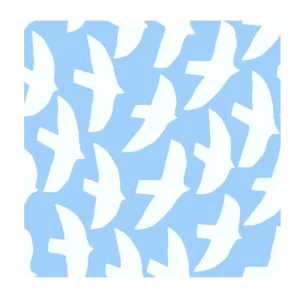 Havi Lintuset Blue Luncheon Napkins