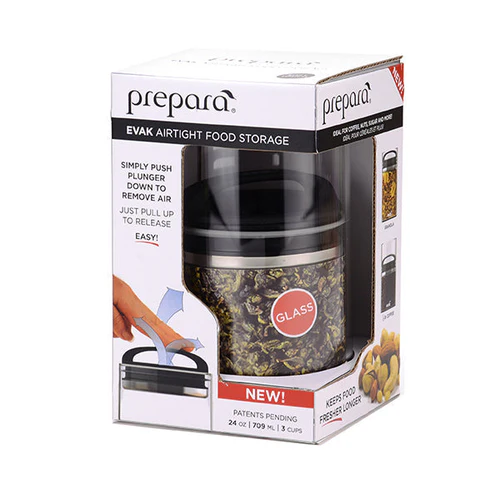 Prepara Evak Black Gloss Compact Handle - Medium- 709ml - Image 4