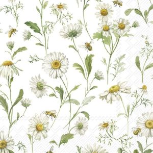 IHR Daisies Luncheon Napkins