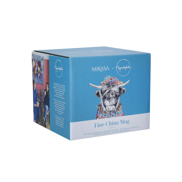 Mikasa TipperleyHill Fine China Mug, Highland Cow Print, 380ml - Image 2