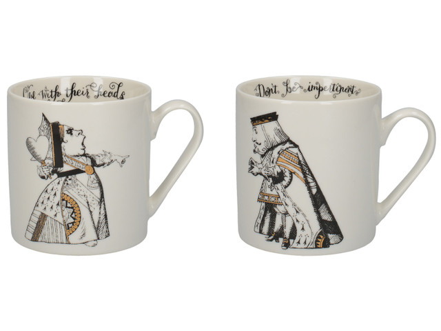 Victoria And Albert Alice In Wonderland Set of 2 His And Hers Can Mugs