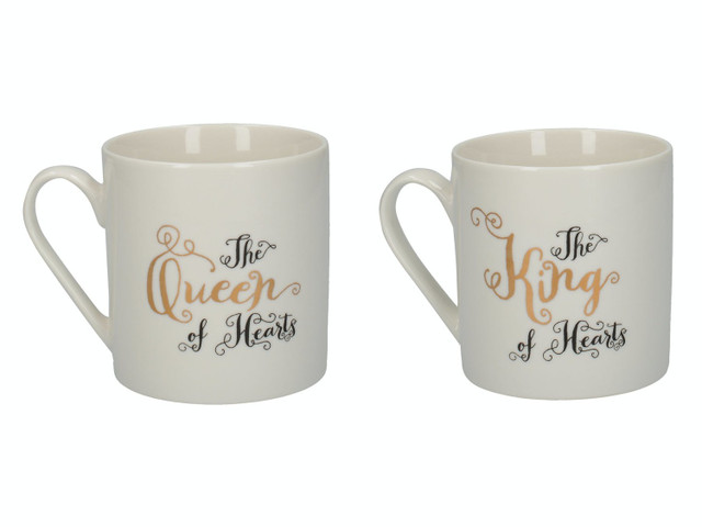 Victoria And Albert Alice In Wonderland Set of 2 His And Hers Can Mugs - Image 2