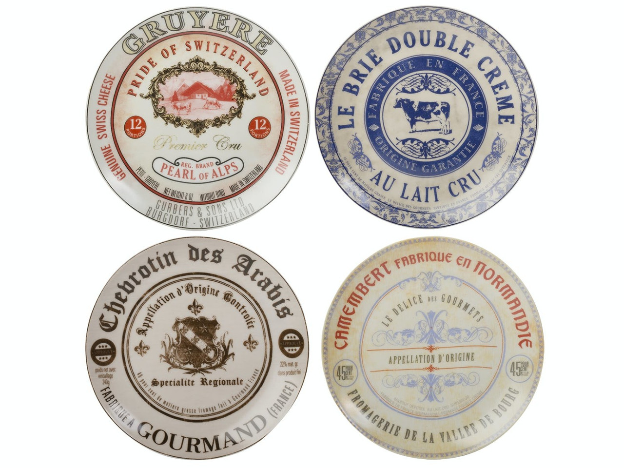 Creative Tops Gourmet Cheese Plates Set of 4