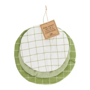 DII Cotton Dish Cover Set 3 Clover