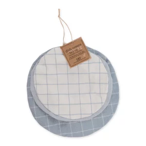 DII Cotton Dish Cover Set 3 Dusty Blue