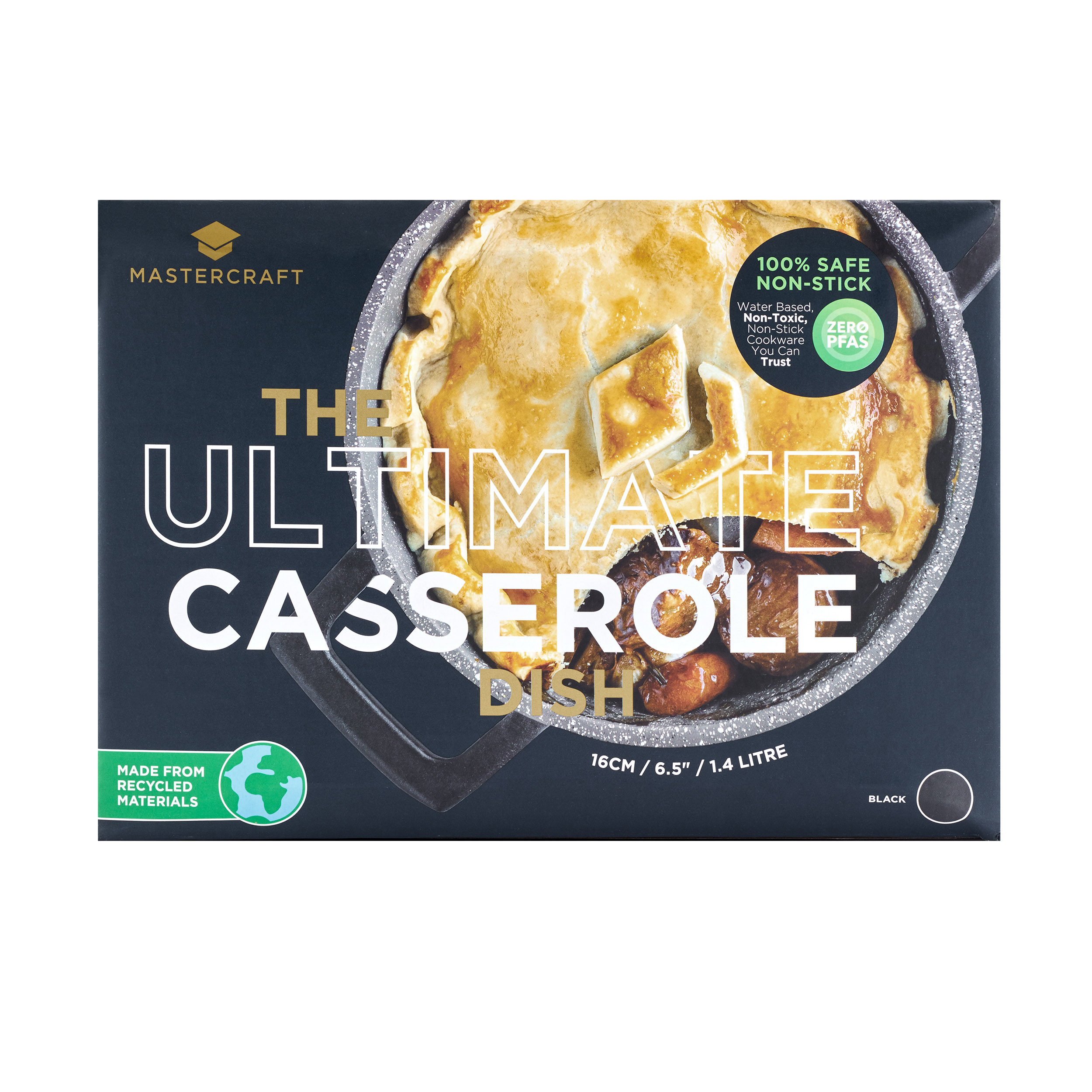 MasterCraft Casserole 1.4L/16cm Black - Image 6