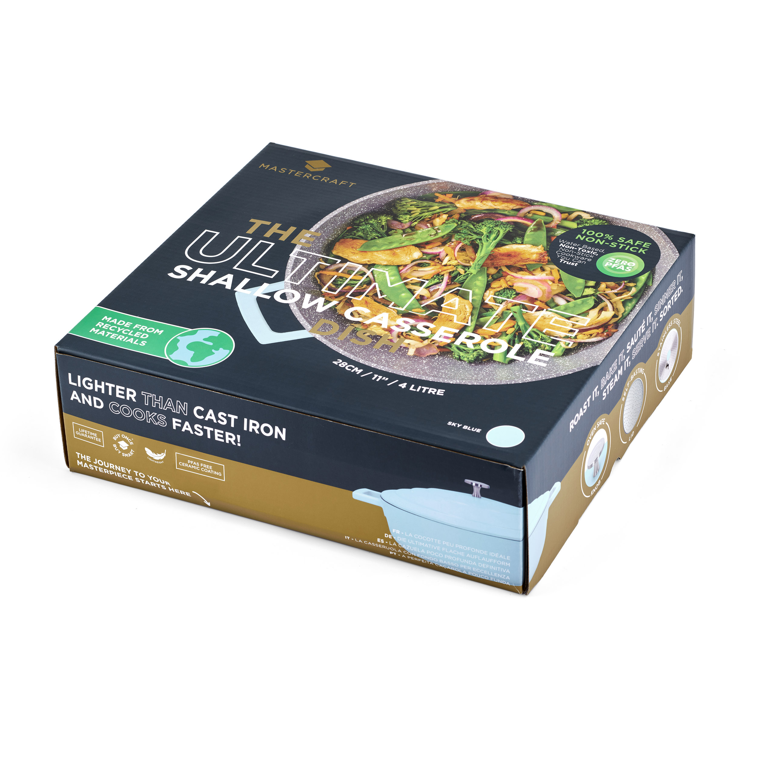 MasterCraft Casserole 28cm Sky Blue - Image 7