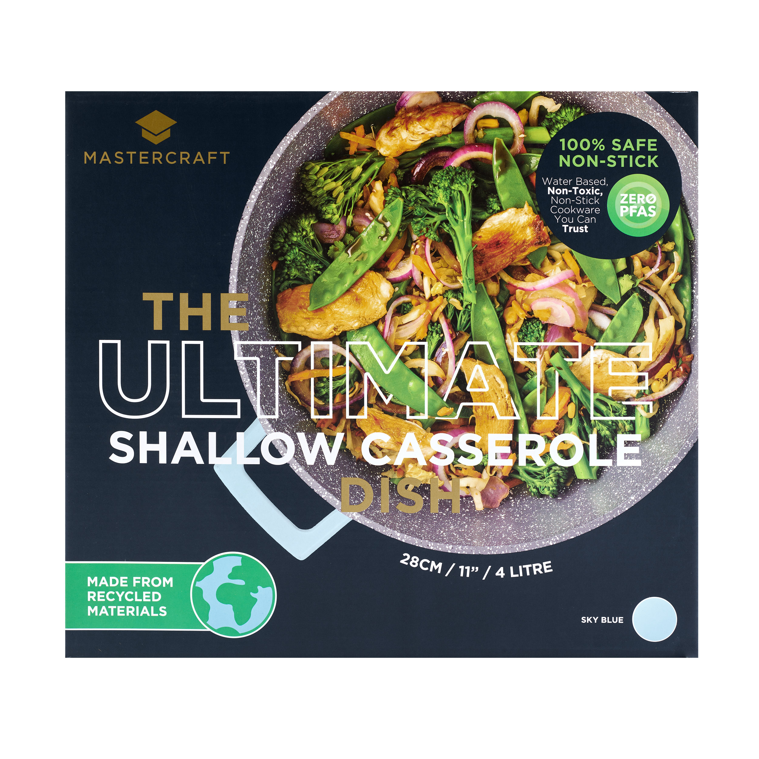 MasterCraft Casserole 28cm Sky Blue - Image 6